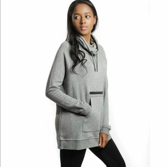 Nike sportswear modern funnel neck sweatshirt size M fits L grey VGUC - Picture 7 of 11